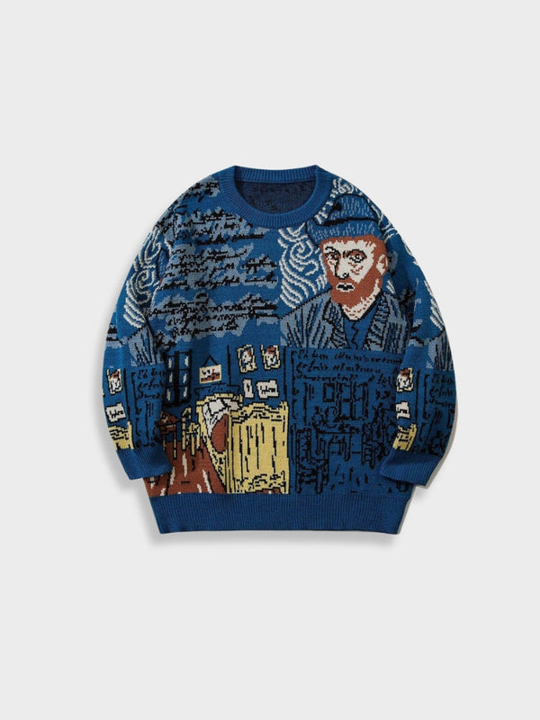 Van Gogh Oil Knit Sweater