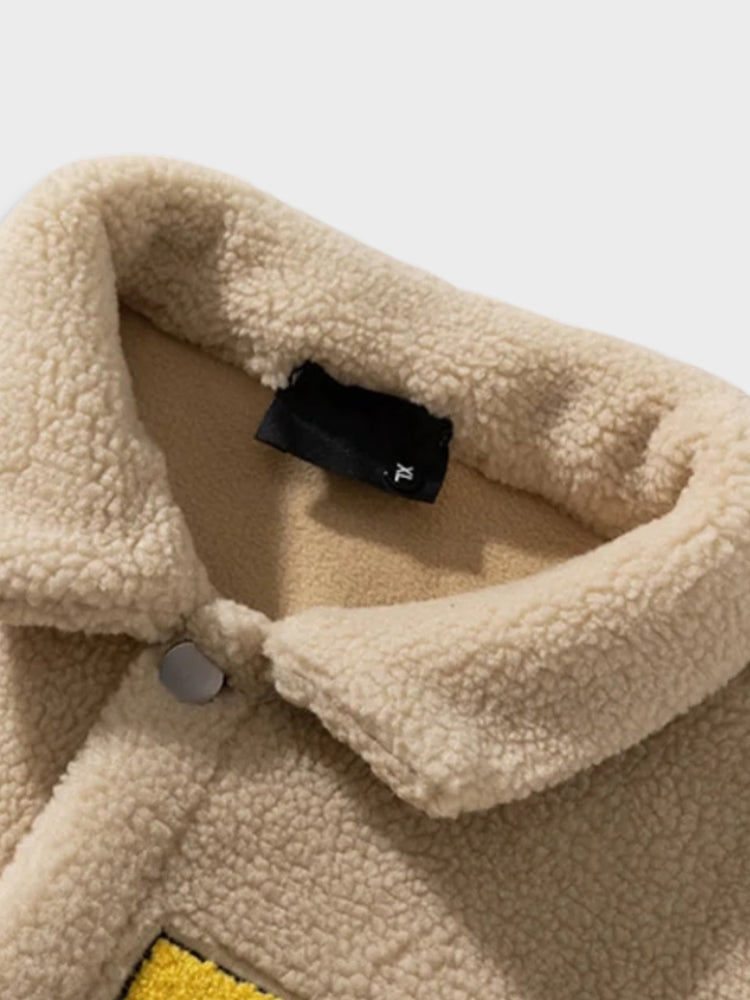 veste riche en polaire vintage