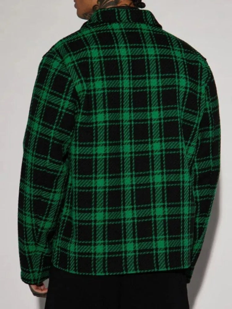 Blouse à carreaux vintage