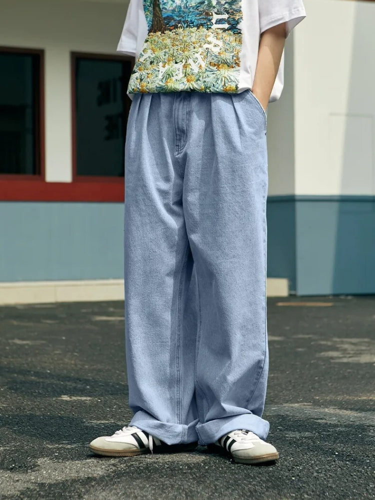 Jean rétro jambe droite