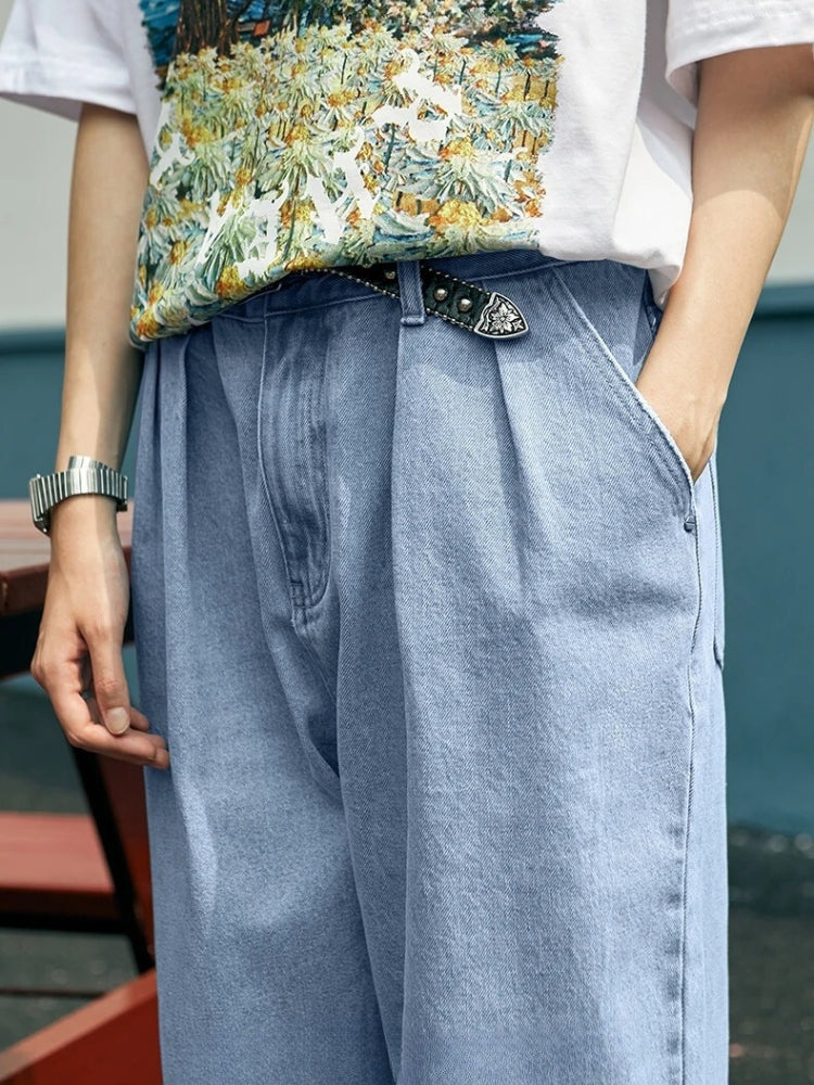 Jean rétro jambe droite