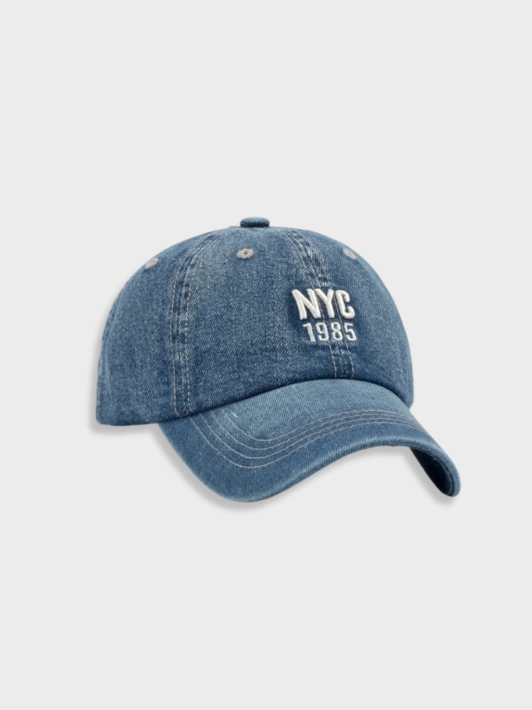 Casquette en jean NYC