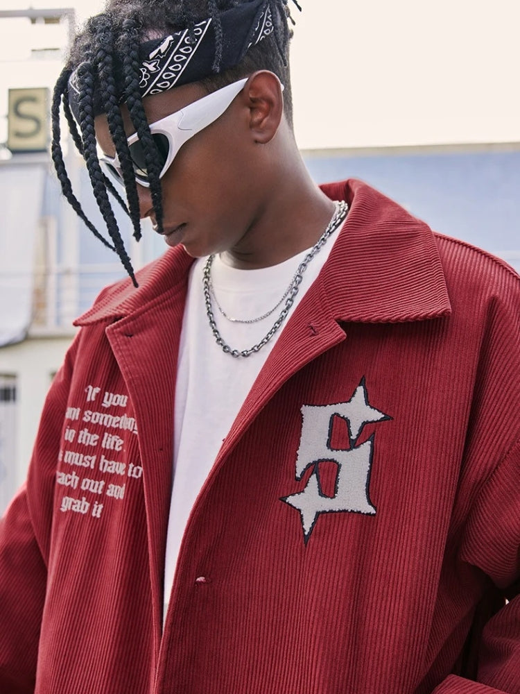 Veste en velours côtelé britannique