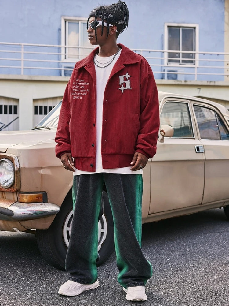 Veste en velours côtelé britannique