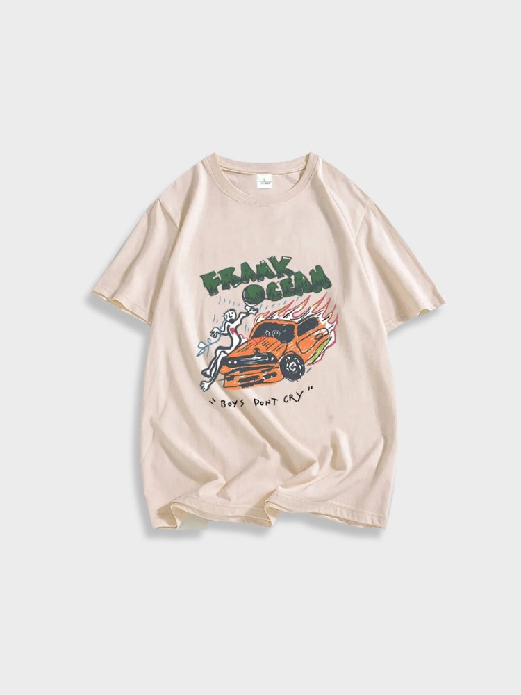 FO - T-shirt pour garçons ne pleure pas